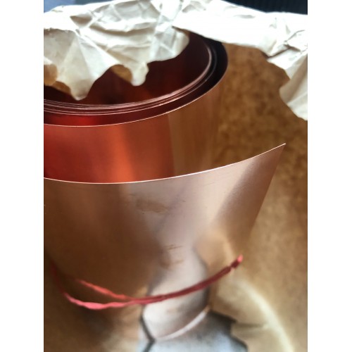 Медная рулонная фольга 0.1х10мм ДПРНМ ГОСТ 1173-2006