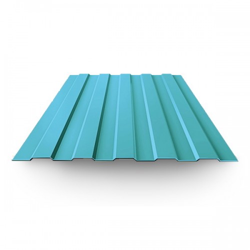 Профнастил С8 окрашенный 0,5х1150х2000 RAL 5021 водная синь