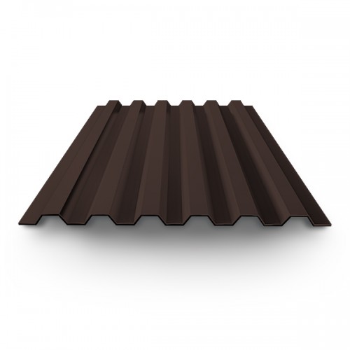 Профнастил С21 полиэстер 0,4х1000х2000 RAL 8017 шоколад